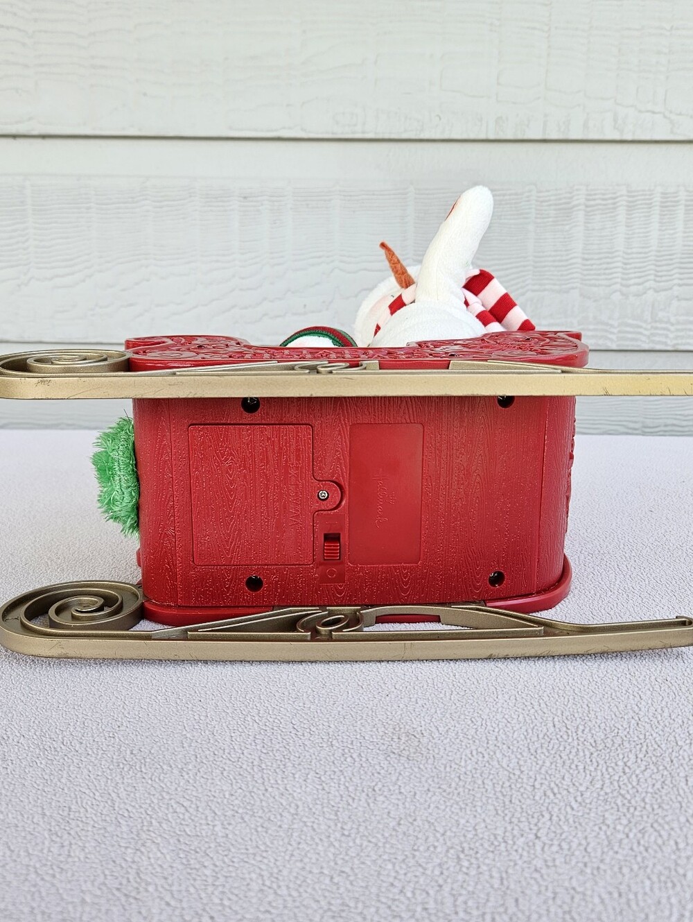 Hallmark Jingle Pals 2016 Singing Animated Snowman Sleigh Musical Plush WORKS - Picture 9 of 12